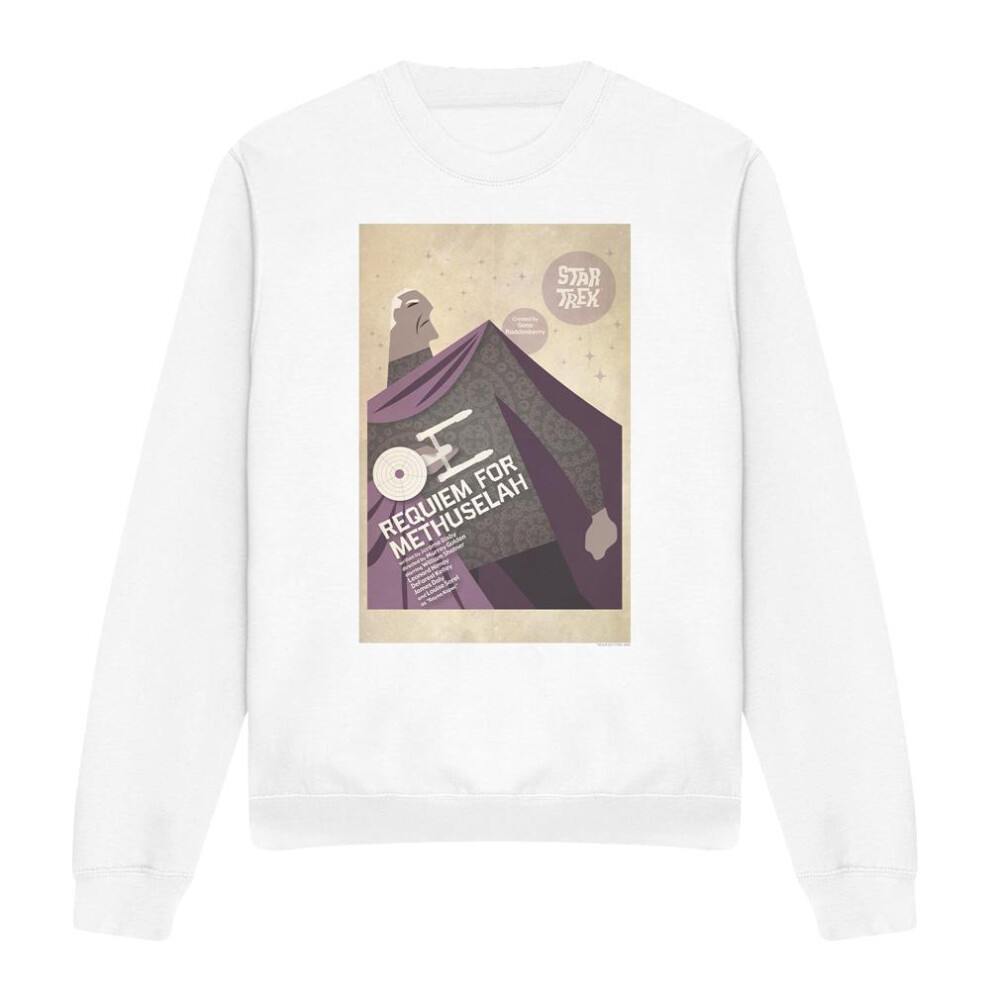 Star Trek (Xxl, ) Unisex Adult The Original Series Episode 74 Sweatshirt White