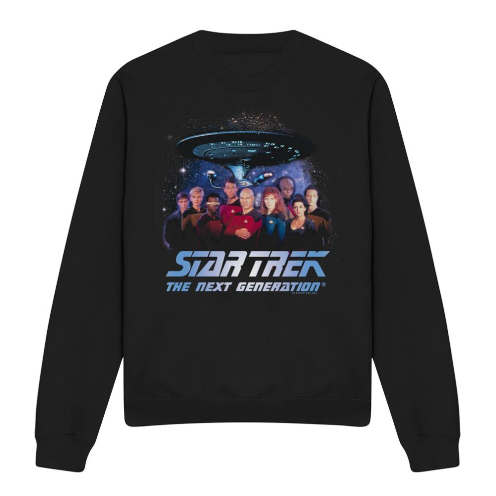 Star Trek (Xxl, ) Unisex Adult Space Group Sweatshirt Black
