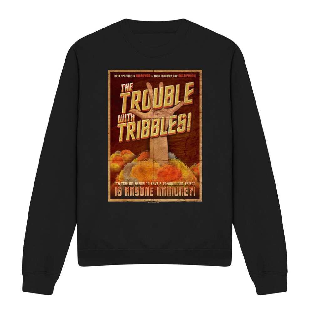 Star Trek (M, ) Unisex Adult Tribbles: The Movie Sweatshirt Black