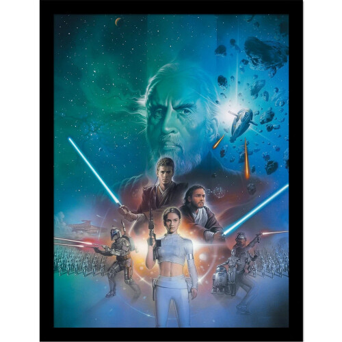 Star Wars Star Wars Episode II Art Framed Poster