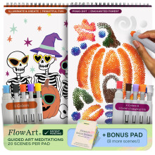 Lifelines FlowArt Activiteitspad, 2-Pack Herfstset + Bonuspad - Gids voor Kunstmeditaties