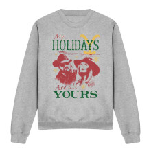 (XL, Sport Heather) Yellowstone Unisex Adult My Holidays Are All Yours Christmas Sweatshirt