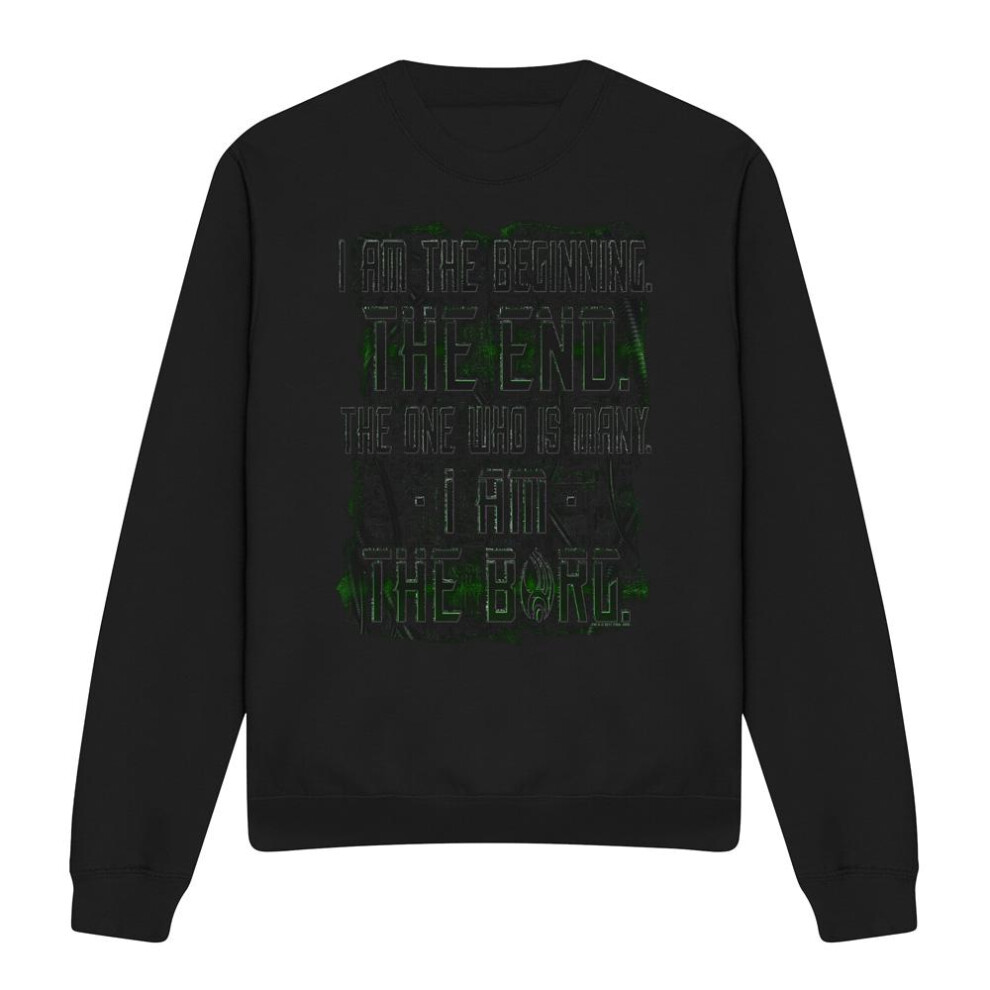 Star Trek (Xxl, ) Unisex Adult I, Borg Sweatshirt Black