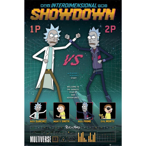 Rick And Morty Rick And Morty Showdown Paper Poster