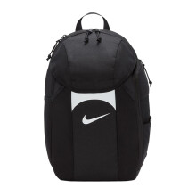 (One Size, Black/White) Nike Academy Team Logo 30L Backpack