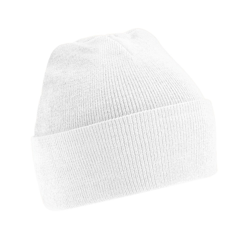 Beechfield (One Size, White) Unisex Original Cuffed Beanie Winter Hat