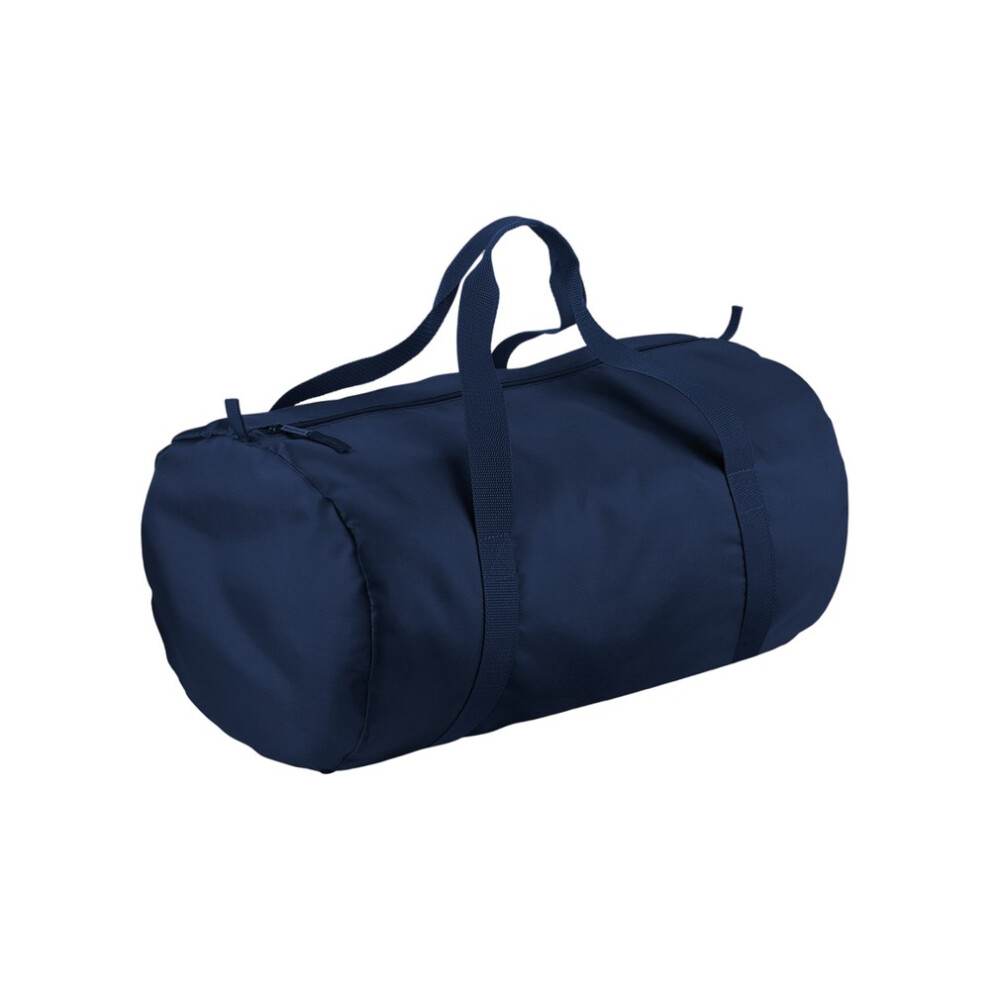 New Bagbase Unisex (One Size, French Navy) Packaway Barrel Bag Blue,Multicoloured