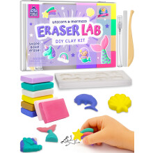 Eraser Lab DIY Clay Eraser Kit for Kids - Mermaid & Unicorn Design - Arts and Crafts Kits for Kids - 7 Year Old Girl Gifts - Creative Crafting Fun fo