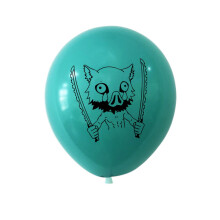 (Inosuke) Slayer Demon Anime 12 Inch Latex Balloon Kid Birthday Supplies Decoration Party