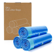 GKJ Kattenbak Vulling Zakjes, 48 stuks voor tot 12 maanden voorraad, Vervangende kattenafvalzakken, 7-laags EVOH