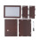 MoneySavingBox dunkelbraun $5000 20,1x7,6x14,5cm 2