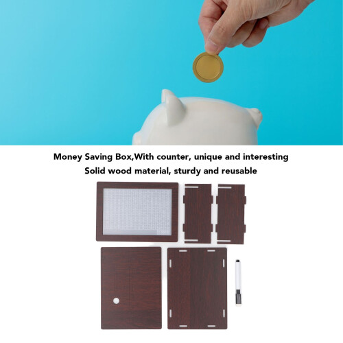 MoneySavingBox dunkelbraun $5000 20,1x7,6x14,5cm 2