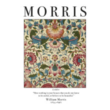 (40cm x 30cm, Multicoloured) William Morris Lodden Paper Print