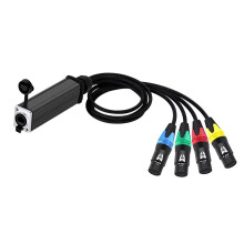Audio-Adapterkabel voor RJ45 4-Kanaals 3-Pins XLR DM512 Netwerksignaalverlenger Netwerkkabel Naar Analoge Distributie 20 cm