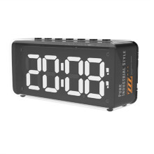 Desktop Home Wireless 5.2 Speaker Dual Speaker Audio Card Mirror Electronic Digital Dual Alarm Clock