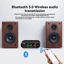 TEYUN Professional USB Audio Interface Sound Card 2CH 2X150W 4Ω TPA3325 HiFi Amplifier BT5.0 RAC for Studio Audio Mixer EU PLUG
