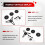 Receiver Bracket Magnetic Tripod Bracket Roof Bracket Mounting Kit Compatible with for Original Pipe Adapter Silver 1