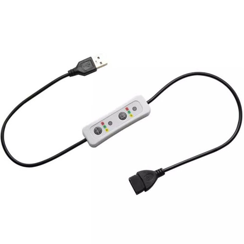 Universal 5V USB Extension Remote Control 3-Speed Timing  Power Cable for USB Ceiling Fan USB LED Light Lamp 1