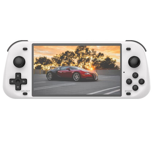 R50S Retro Handheld Game Console128GB Linux System 5.1inch IPS Screen Dual Player Online Gaming Console White 1