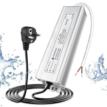 LED Transformer 12V 60W,Outdoor Waterproof Transformer with Plug,LED Power Supply Driver 230V to DC12 Volt Adapter,EU