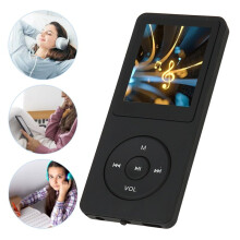 Music Player Support Recording 64GB Expandable Portable MP3 MP4 Player 1.8in Screen 30 Hours Playback for Travel White