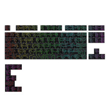 Contour 4.0 Side Engraved Keycap PBT Translucent 97 Key Gaming Mechanical Keyboard Key Cap for Magnetic  F75 GMK87
