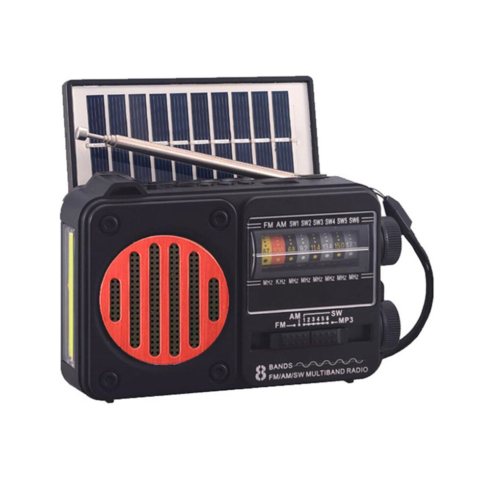 Photos - Headphones Zandona Portable Emergency Radio Solar FM AM SW Radio Receiver Speaker with Flashlight TF Card Drive MP3 Music Player