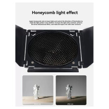 Barn Door Reflector Honeycomb Grid 4 Color Filter for 18cm Standard Reflector for BD-04 Photo Studio Accessories