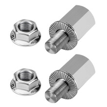 Bicycle Hub Hitch Adapter, M10x1.0 Thru Axle Adapter, Universal Bicycle Trailer Coupling Connector
