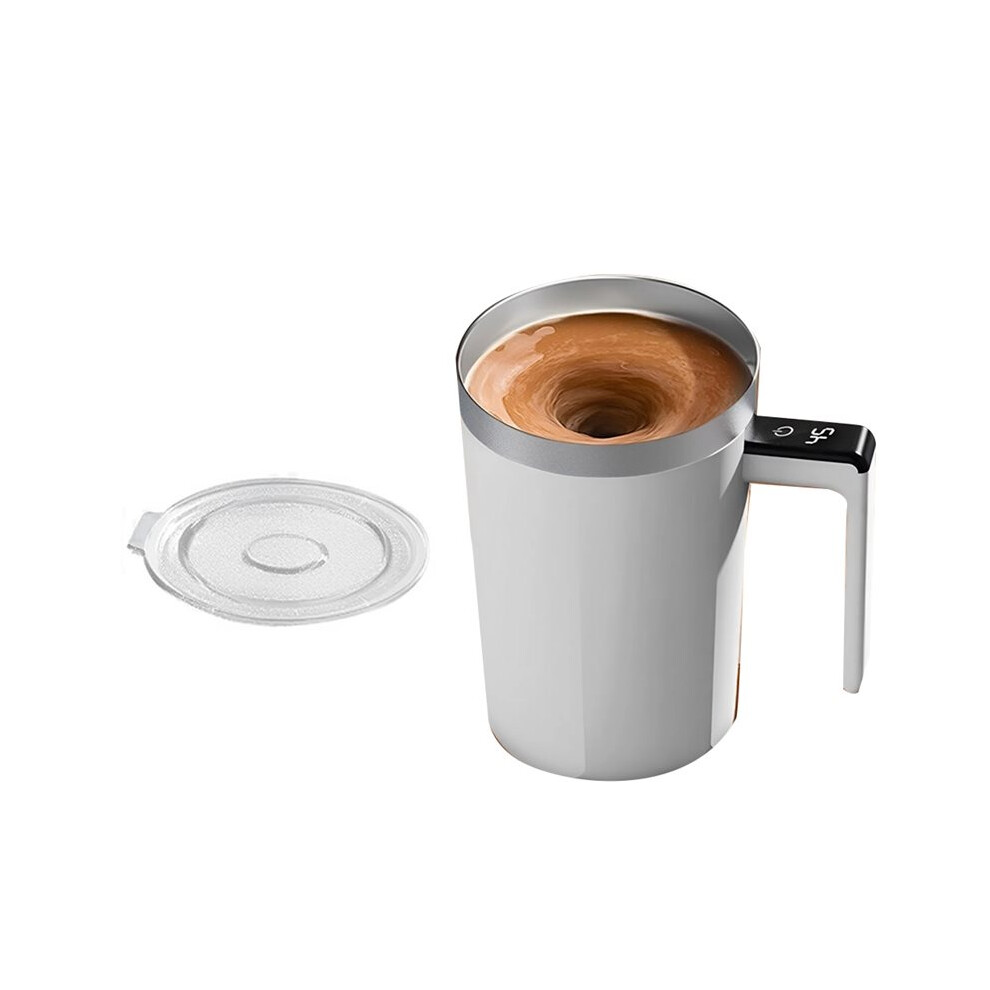 Mixing Cup Led Temperature Display Coffee Cup Stainless Steel Magnetic Rotating Stirring Coffee Self Stirring Mug 6034227950736