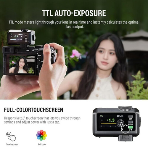 IT30 Pro  TTL Flash for  Cameras Wireless Master Receiver 2.4G Wireless Touchscreen