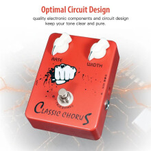JF-05 CLASSIC CHORUS Pedal Crisp and Transparent Chorus Full Bodied 12-String Sounds Electric Guitar Effect Pedal