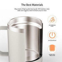 Tazza da Caffè Autoriscaldante per Scrivania, Tazza Riscaldata con Spegnimento Automatico Dopo 10 Ore, Set Scaldatazze Alimentato Tramite USB