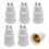 6pcs Gu10 to E26 Adapter, Gu10 to Standard Screw in Base E26 Socket Adapter Converter 1