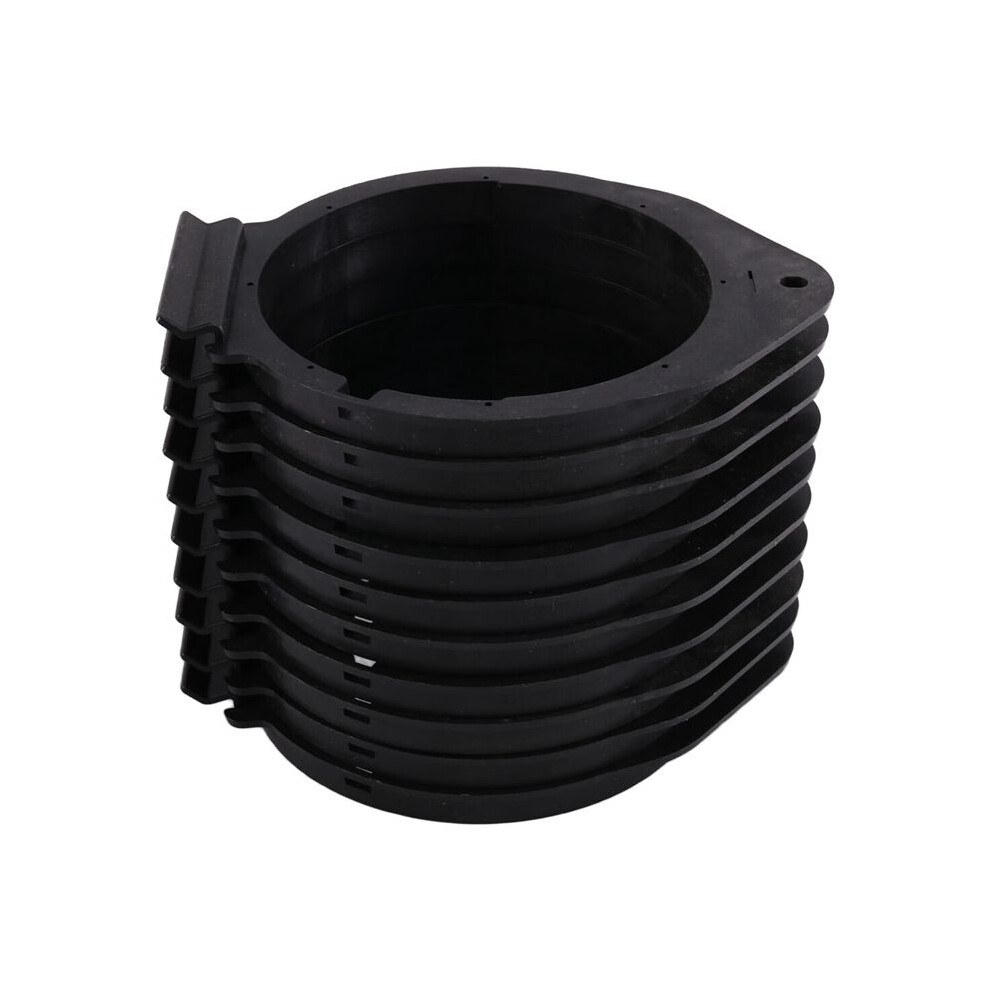 10Pcs 6.5" Car Door Audio Speaker Horn Washer Mounting Adapters Brackets Plates Spacer Ring For Chevy Black 6032483732233