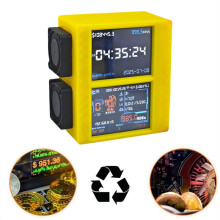 NMMiner Nerdminer V2 BTC Solo Miner Dual Screen Bitcoin Crypto Miner 2020KH/S with Fan BTC Solo Miner for Lottery
