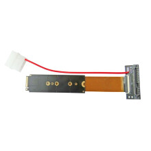 Interface U.2 U.2 para M.2 NVMe NGFF Key-M Adaptador M2 Riser Card Conversor Cabo FPC para SSD NVMe U.2 SFF-8639 de 2,5 Polegadas