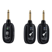 Sistema per Chitarra Wireless Trasmettitore Ricevitore Audio UHF Wireless per Chitarra Acustica, Basso, Violino, Tastiera