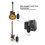 Trådlöst Gitarrsystem UHF-Ljud Trådlös Sändarmottagare för Akustisk Gitarr Bas Violintangentbord 6