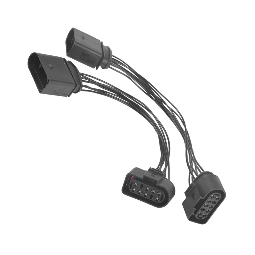 2Pcs 14 To 10 Pin Xenon Hid Headlight Connector Adapter Cable For 2015 Headlamp Wire Harness 1J0 973 737 6032760087803