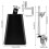 6 Inch Koebel en Koebelklem, Verstelbare Standaard Koebelhouder, Percussie-Accessoire, Drumsleutel 8
