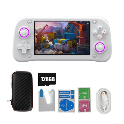 XF43 Retro Handheld Game Console 128G 4.3 Inch IPS Screen Open Source Linux Game Player RK3128 Pocket Video Player B