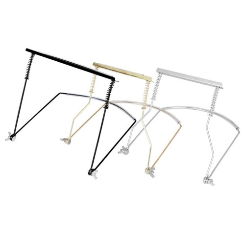 FW-5 24-Hole Harmonica Stand Metal Construction Adjustable Neck Holder Professional Harmonica Accessories Black 2
