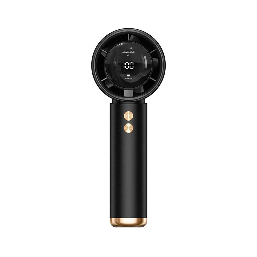Portable Fan Handheld Desktop Small Fan Rechargeable Turbo Fan High Speed Handheld Fan Usb Portable Fan Black 6031002539803