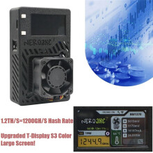 Bitaxe Nerdaxe Gamma 601 BTC Solo Miner 1200GH/S 18W Farb-T-Display S3 BM1370 Asic Chip Von S21 Pro EU-Stecker