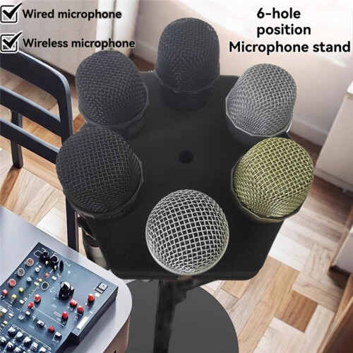 Handheld Microphone Holder Stand Multiple Mic Stand Windscreen Shock Mount Microphone Clip