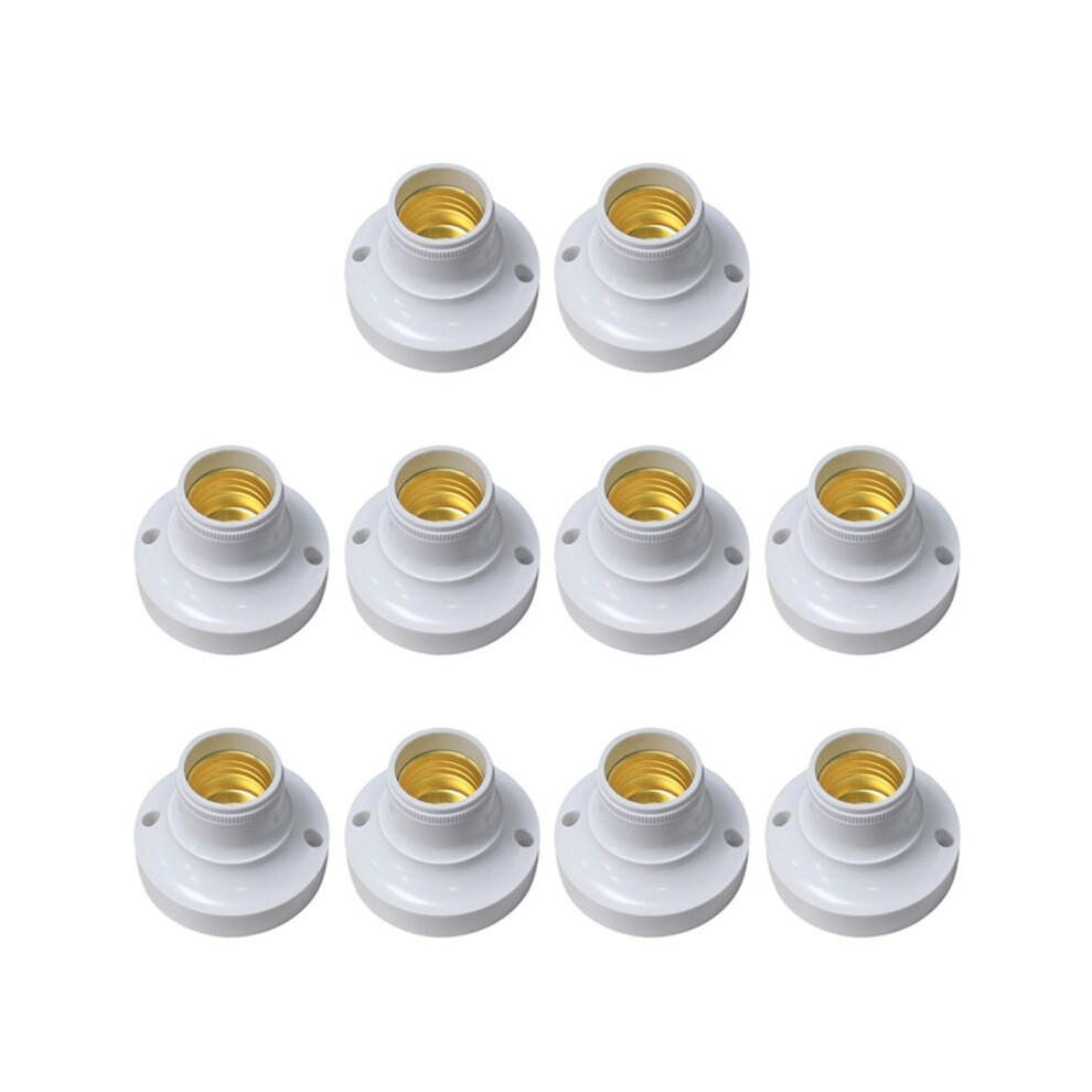 10Pcs E27 Socket Adapter E27 Lamp Holder Vintage Lamp Adapter Holder Screw Bulb Base Lamp Light 6032234164535