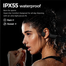 Bone Conduction Headphones, Wireless Open-Ear Sports Headphones with Mic Upgrade Waterproof Earphones
