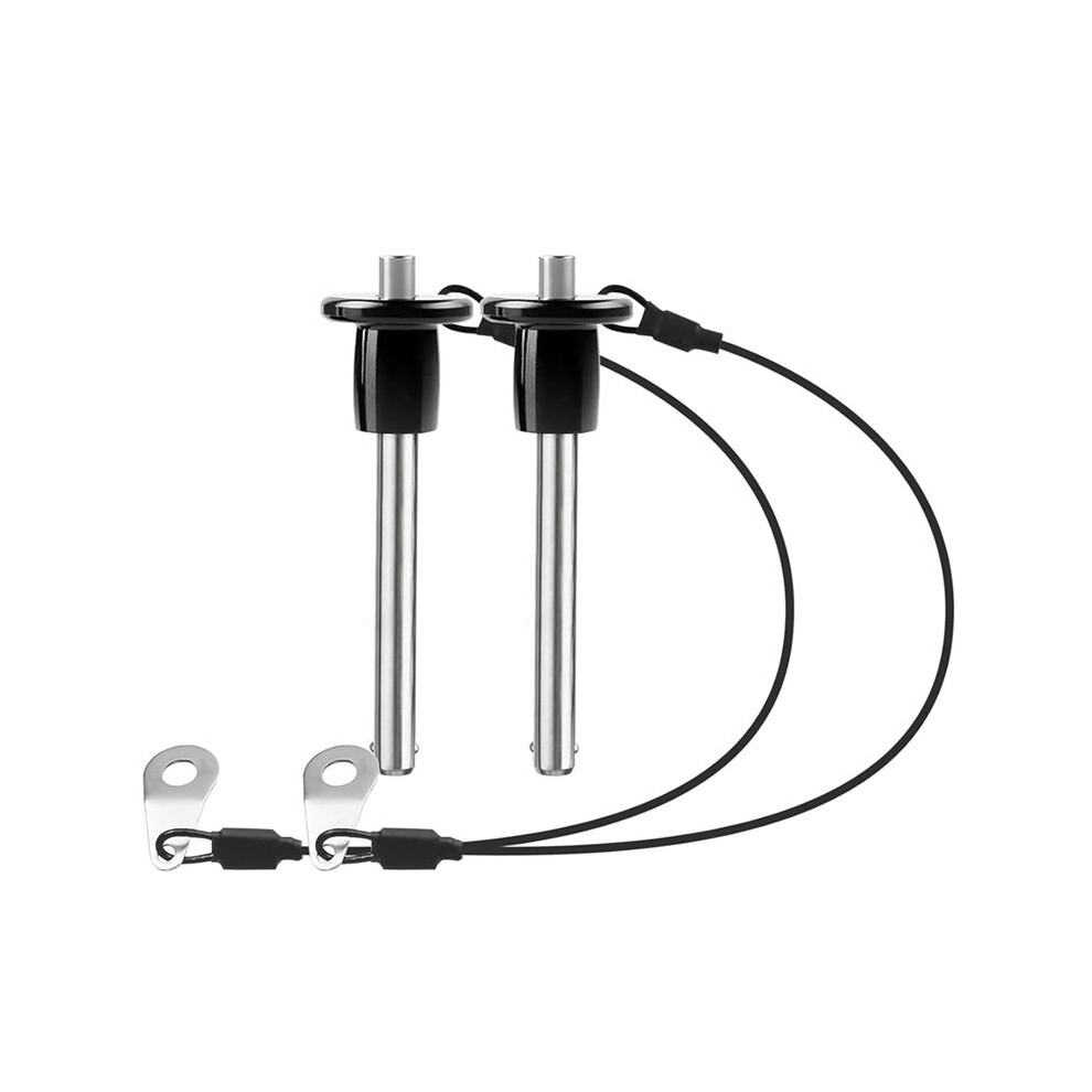 Photos - Other for Repair Zandona 2pc Stainless Steel Quick Release Pin 6mm Dia. Locking Pin with Push Button Round Handle Lanyard Usable Length 35mm 