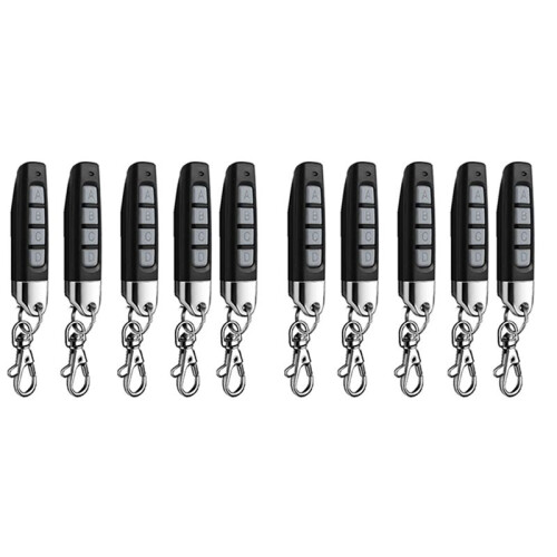 10pcs 433MHz Remote Control Compact Wireless Duplicator for Garage Doors Gates Systems Universal Compatibility Black